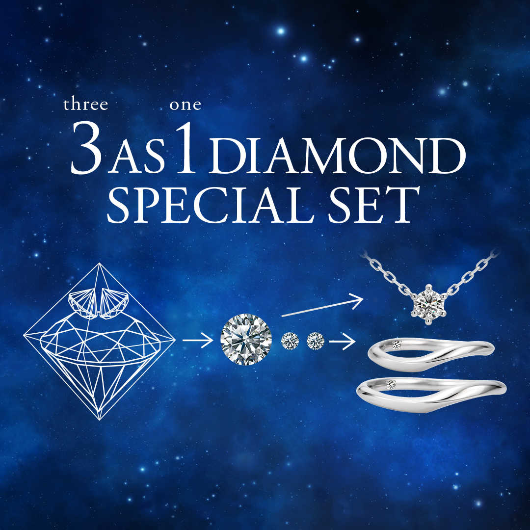 WEB限定『Three-as-one Diamond』特別セットフェアを開催します（10/8～12/28）