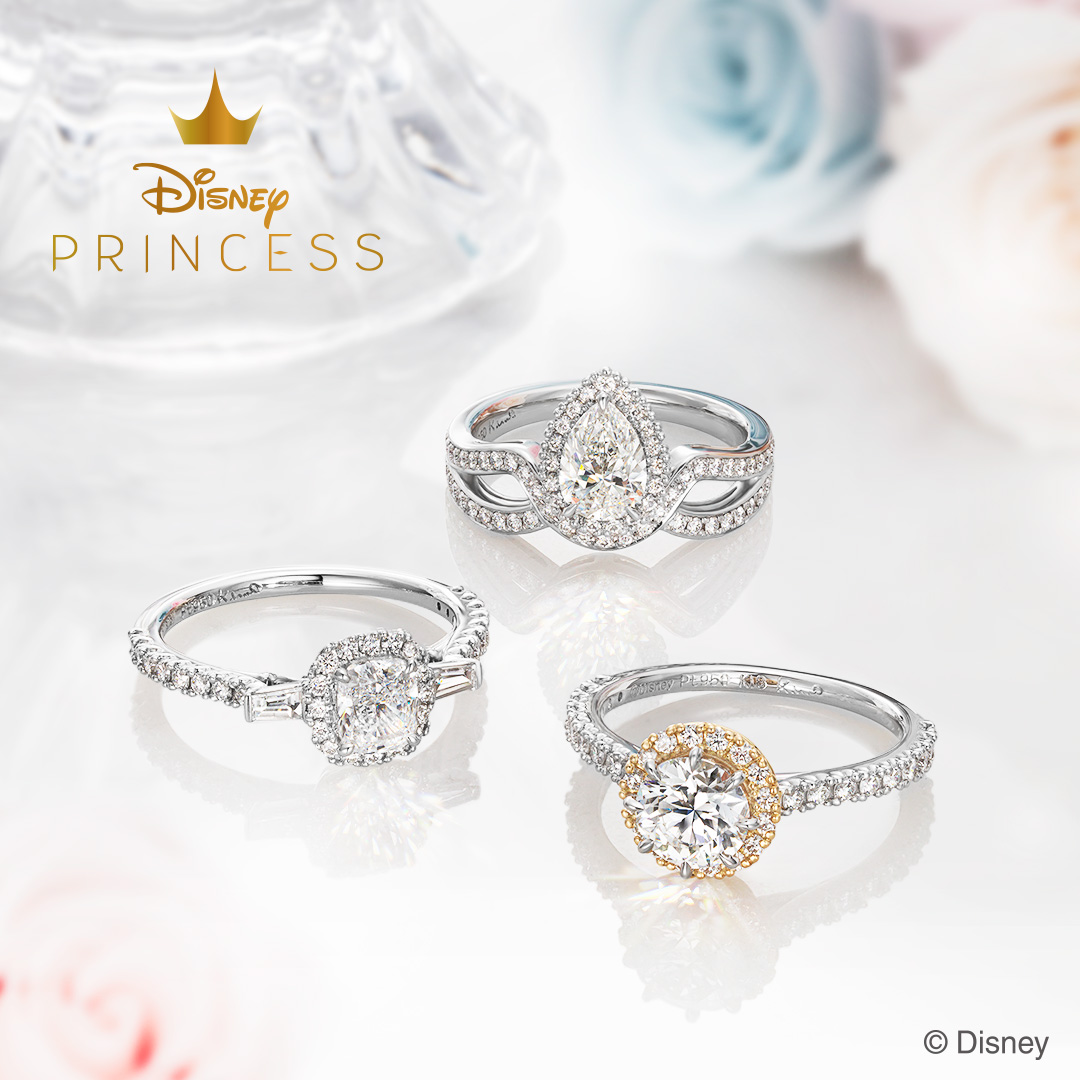 【Disney100】ディズニープリンセスをモチーフにしたプレミアムな婚約指輪を発売します。（7/7）