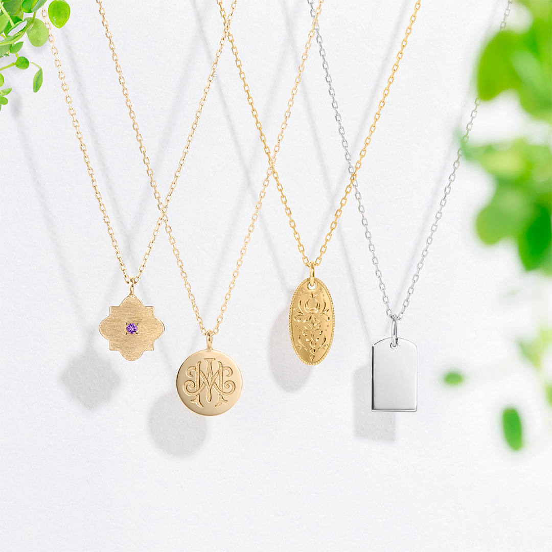 新作ネックレス『Plate Necklace (Circle)』 『Plate Necklace (Tile)』を発売します