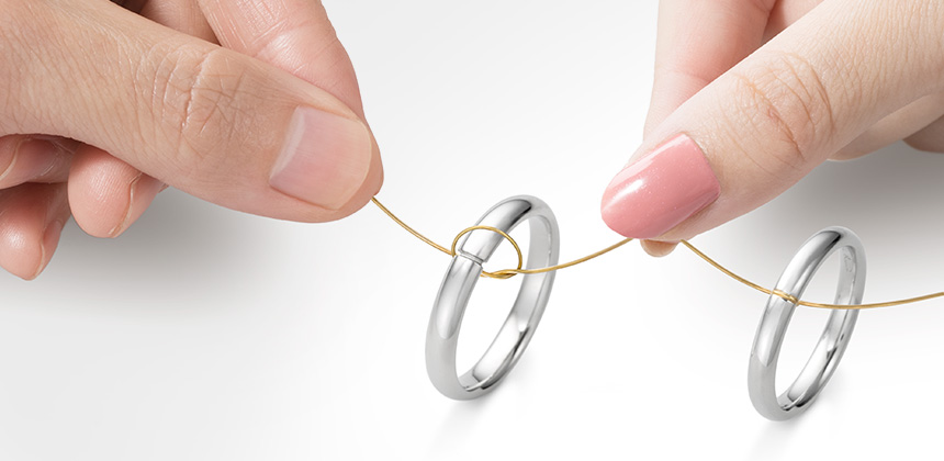 手作り以外にもふたりでセレモニーを行う『Vows Ring』という指輪も…