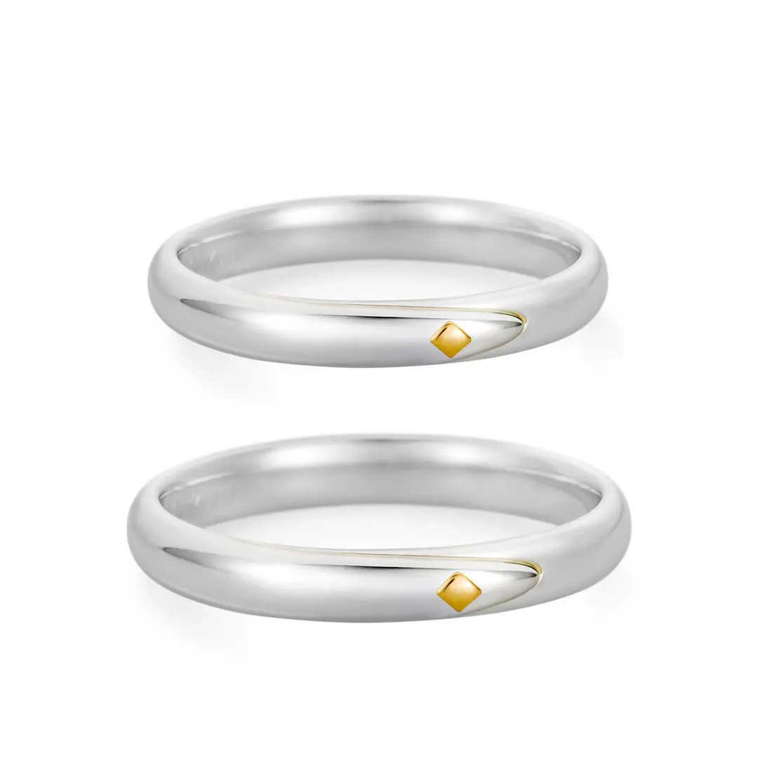Vows Ring -菱目繋ぎ- / 甲丸