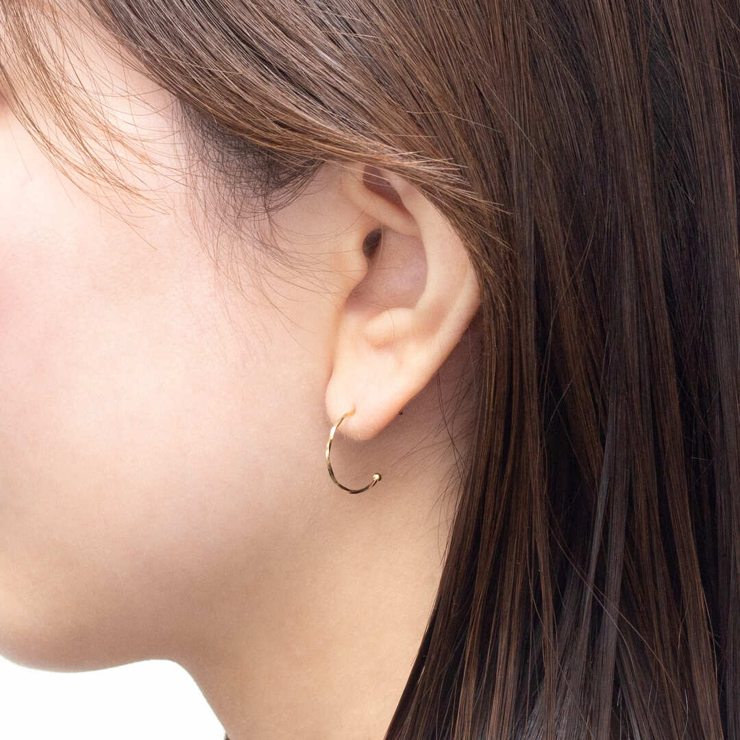 フープピアス（ツイスト）Gタイプ 15mm[EE-108]｜ピアス・イヤリング_1