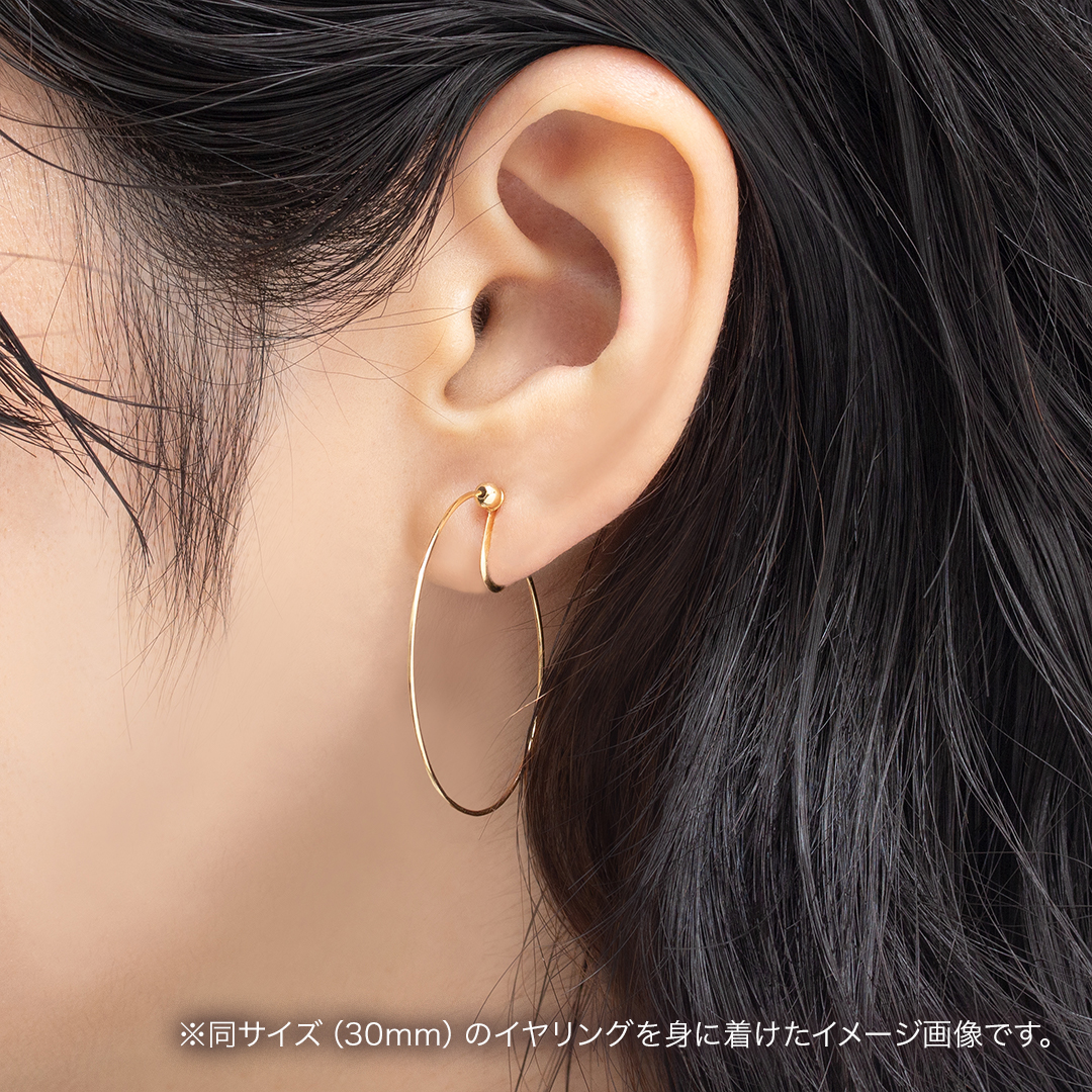 フープイヤリング（ツイスト）[EE-117]｜ピアス・イヤリング_1