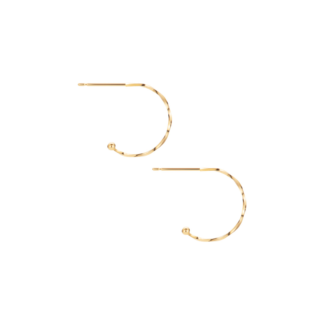 フープピアス（ツイスト）Gタイプ[hoop_pierced_earrings_twist