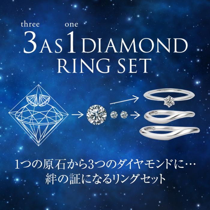 3as1ダイヤモンド　リングセット[3as1_RINGSET]｜セットリング_0