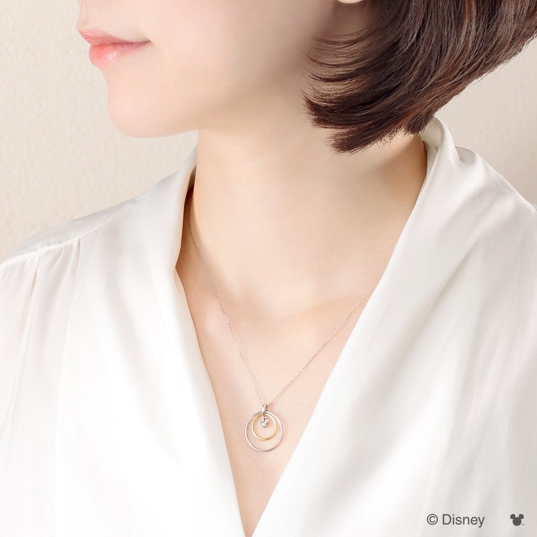 ミッキーマウス ネックレス ベビーリング 結婚指輪 婚約指輪 オーダーメイドのケイウノブライダル 型番id Nds 618 ミッキーマウス ネックレス ベビーリング 結婚指輪 婚約指輪 オーダーメイドのケイウノブライダル 型番id Nds 618