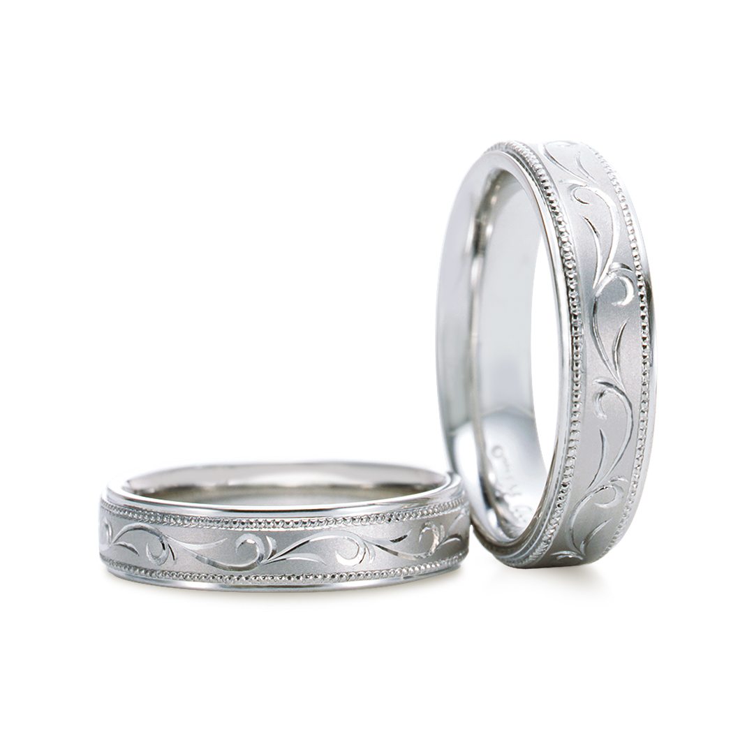 唐草「KARAKUSA」[RAN-504]｜結婚指輪（マリッジリング）｜結婚指輪