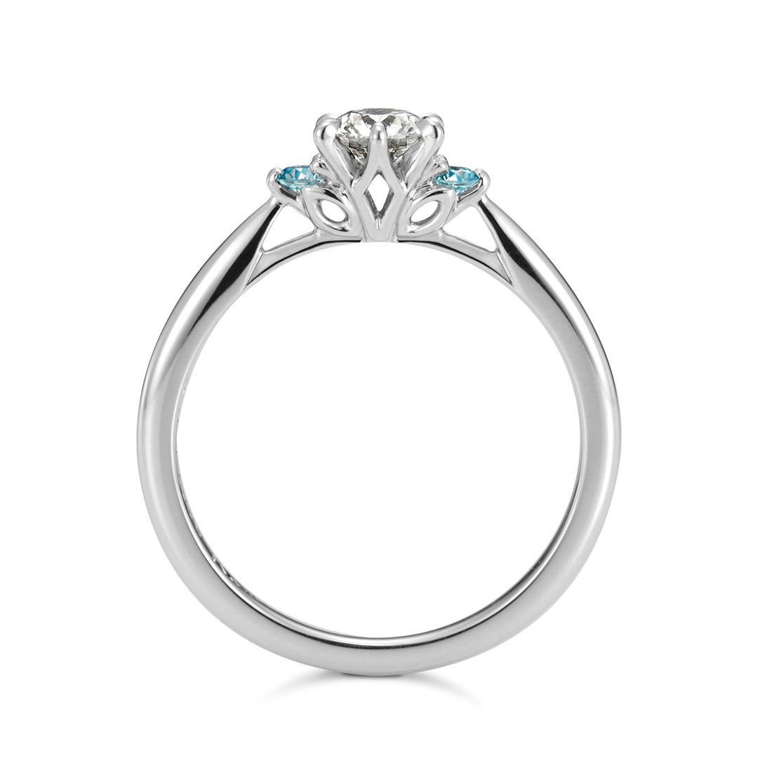 ブループーロ[RES-178]｜婚約指輪（エンゲージリング）｜結婚・婚約指輪・オーダーメイドのケイウノ