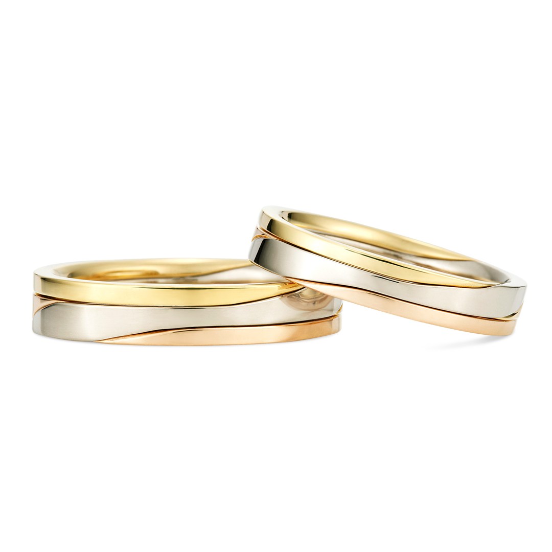 ギメルリング(3連)[RS-640]｜結婚指輪（マリッジリング）_0