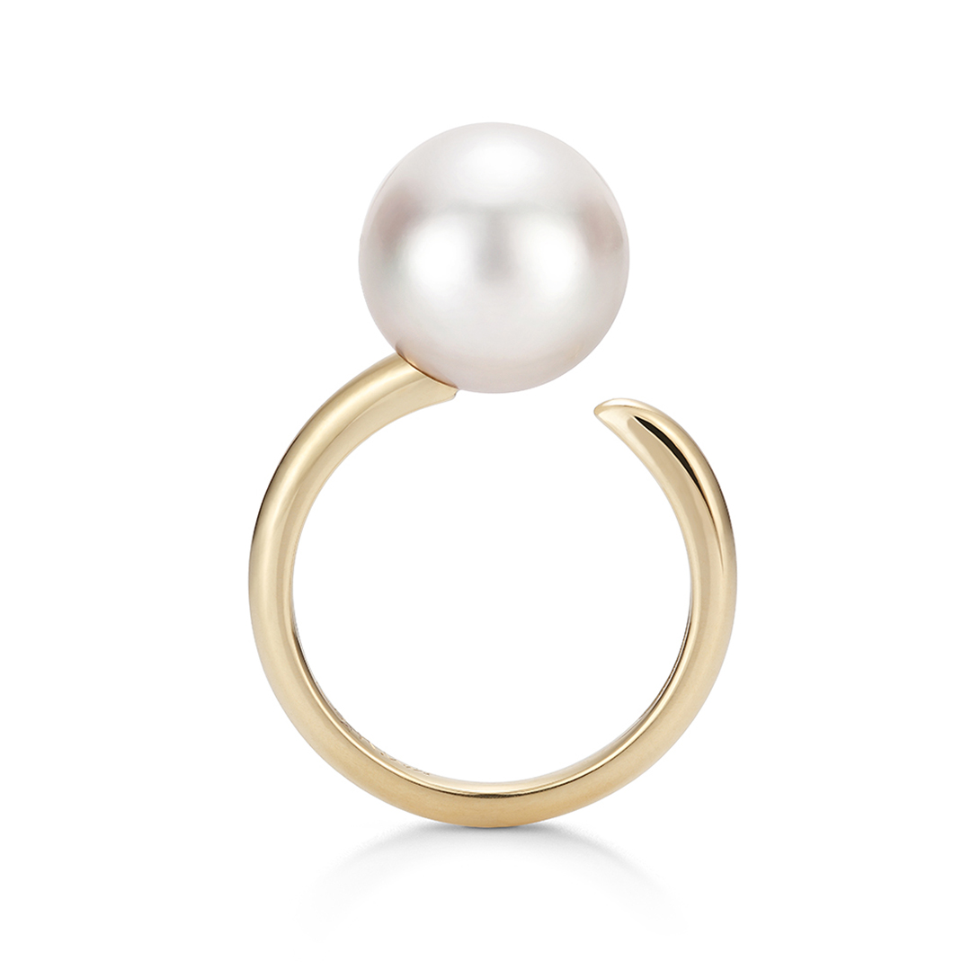 エナソルーナ Pearl fork ring