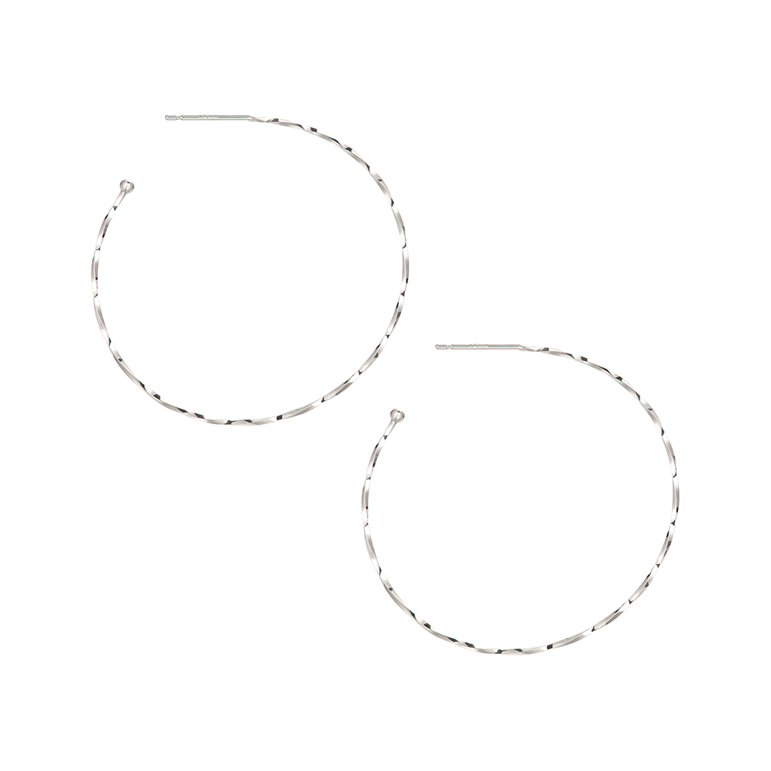 フープピアス（ツイスト）Gタイプ 35mm[EE-110]｜ピアス・イヤリング_6