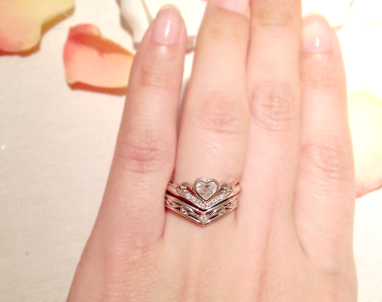 ハートシェイプの婚約指輪 | K.UNO BLOG | 結婚指輪・婚約指輪・オーダーメイドのケイウノ