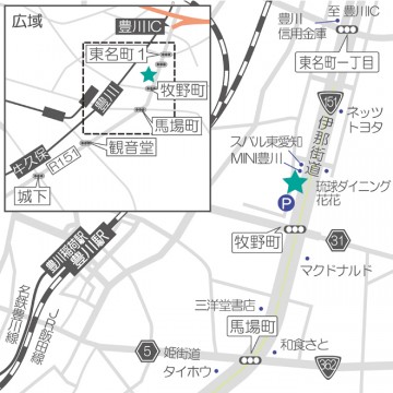 豊川新店地図