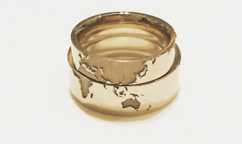 世界地図_結婚指輪1