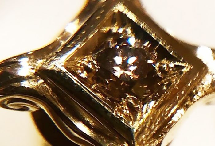 ブラウンダイヤモンドのオーダー指輪