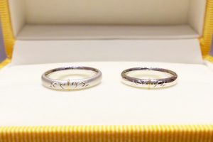 結婚指輪純糸結びのアレンジ