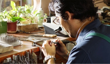 かしめ+ろう付け・レーザー